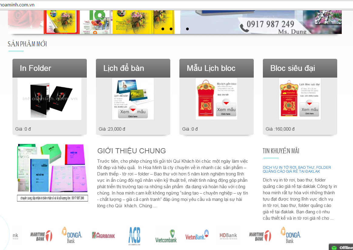 website In Hòa Minh