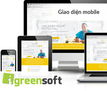 giao diện mobile