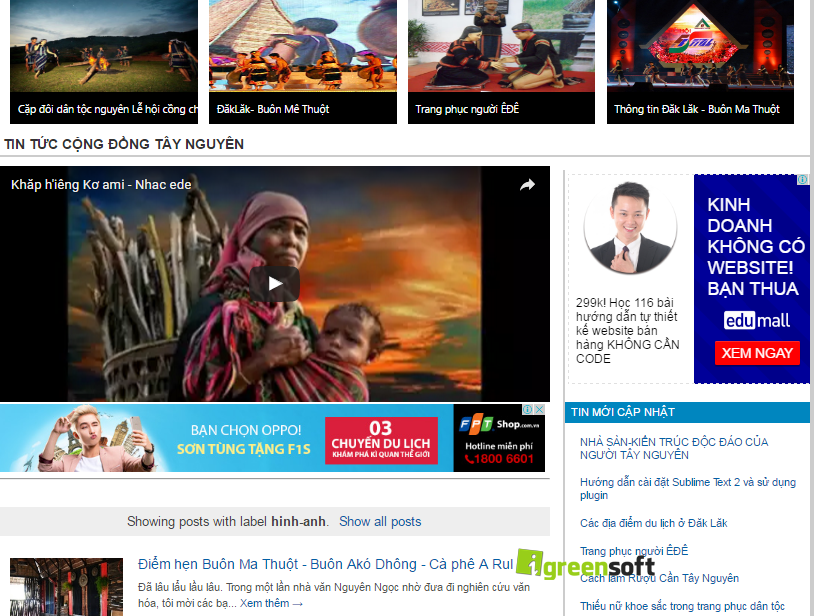 Thiết kế web tin tức blogspot