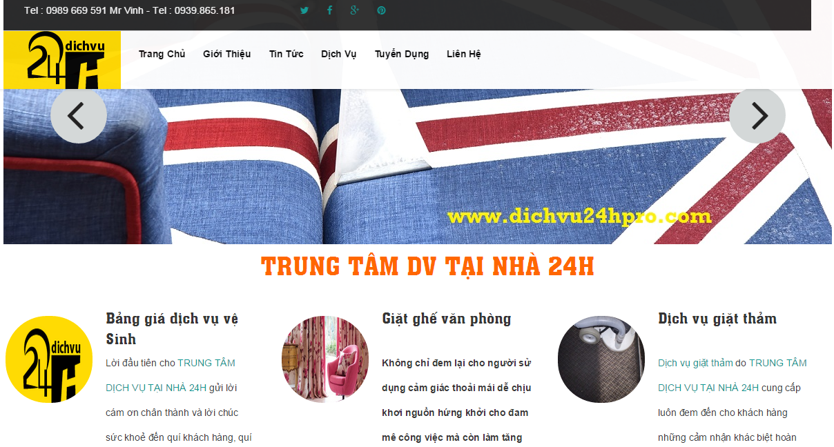Thiết kế website cho cty Toàn Tâm