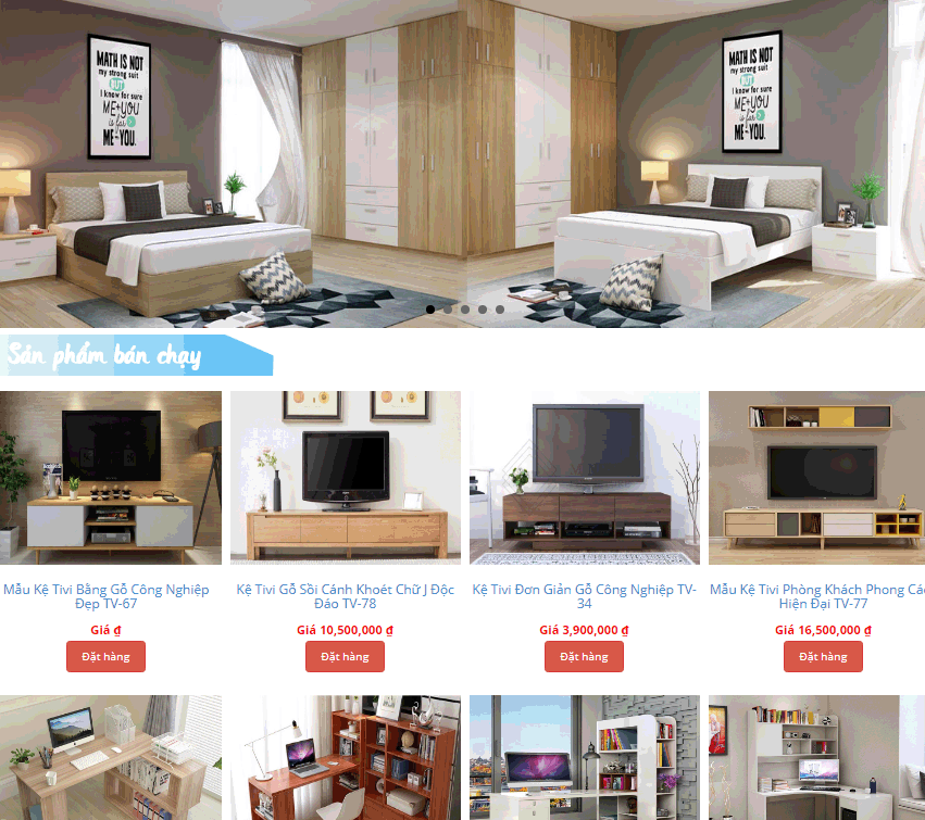 Thiết kế website nội thất daklak