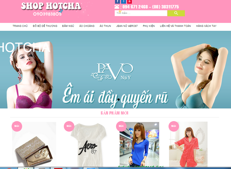 Website bán shop