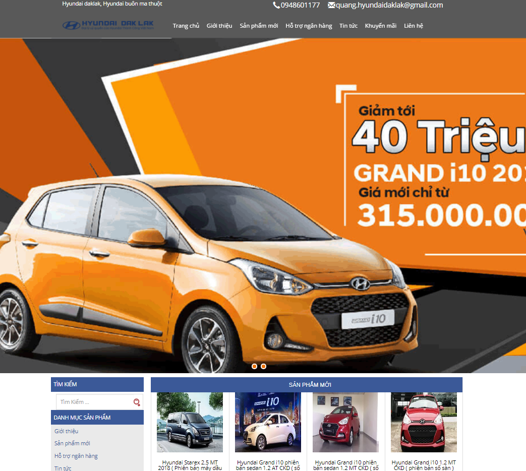 Thiết kế website Hyundai daklak