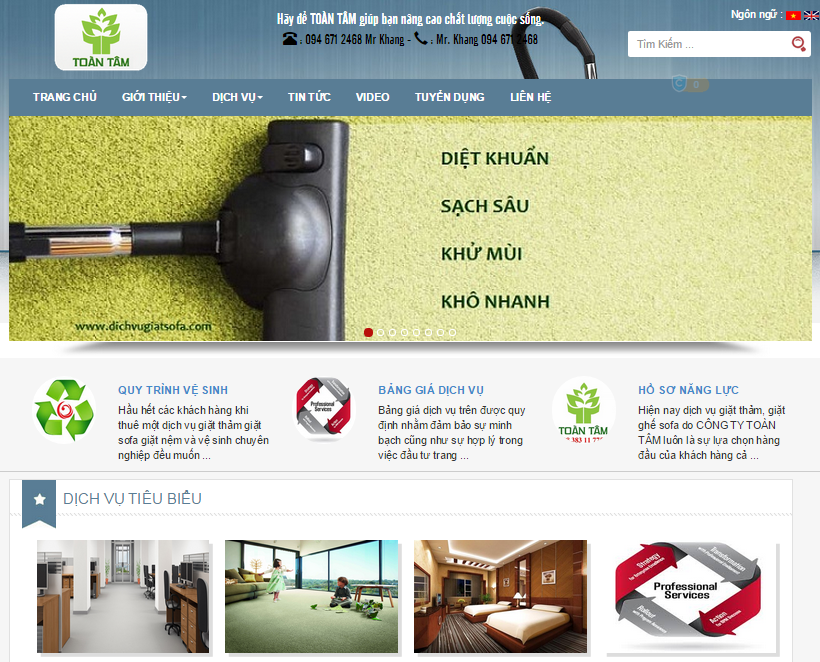 Website toàn tâm